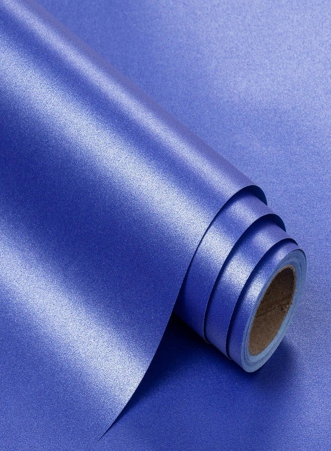WRAPAHOLIC Royal Blue Pearl Glossy Gift Wrapping Paper,Solid Color Matte Wrapping Paper - Perfect for Birthday,Baby Shower,Christmas,Wedding,Valentine's Day,Party - 17in x 32.8ft Roll, 46 Sq. Ft - Image 1